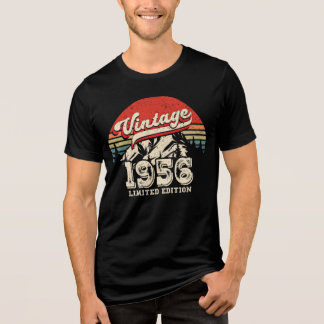 T-shirt En Tri-matière Vintage 1956 Birthday Gift Retro 70th Bday