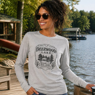 T-shirt En Tri-matière Vintage chalet à bateaux de Deerwood