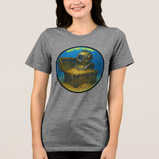 T-shirt En Tri-matière Vintage Diving Helmet on a Treasure Chest URM