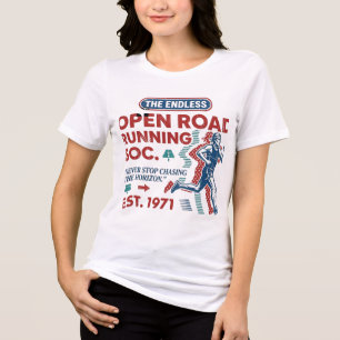 T-shirt En Tri-matière Vintage Open Road Running Club Rétro Runner Tee