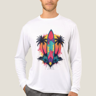 T-shirt En Tri-matière Vintage Tropical Summer Vib