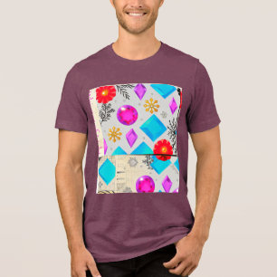 T-shirt En Tri-matière Violet Glow Série Light de JoyCrys Studio