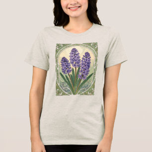 T-shirt En Tri-matière Violet Sonbol Nowruz Hyacinthe Fleurit