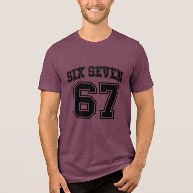 T-shirt En Tri-matière Viral Six Seven (67) Meme  (Recto)