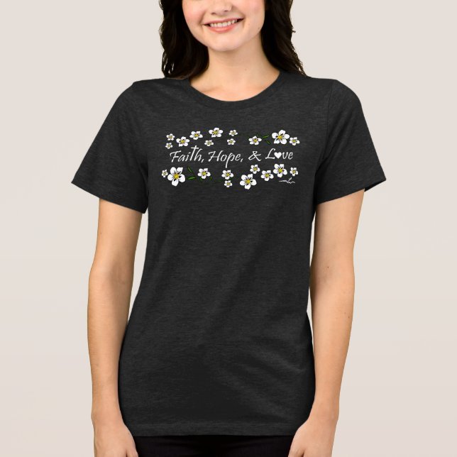 T-shirt En Tri-matière Virginia Wright Faith, Hope, and Love, Inspiration (Recto)
