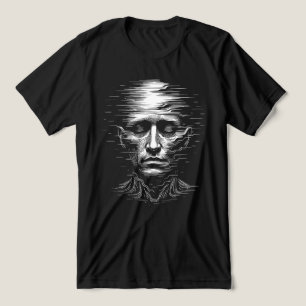 T-shirt En Tri-matière Visage Humain Défectueux – Distorsion Numérique Br