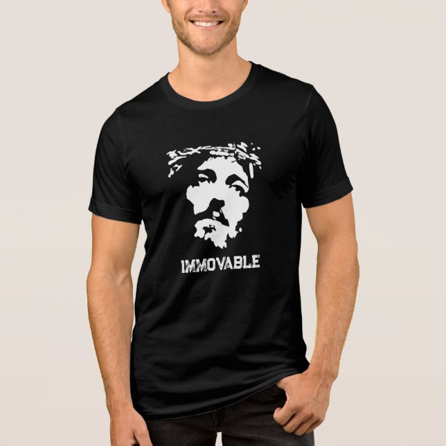 T-shirt En Tri-matière visage impassible de jésus (Recto)