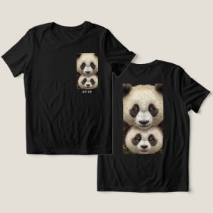 T-shirt En Tri-matière Visages de panda parent et enfant