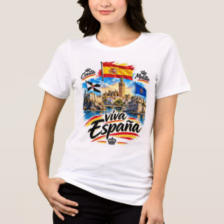 T-SHIRT EN TRI-MATIÈRE ¡VIVA ESPAÑA!