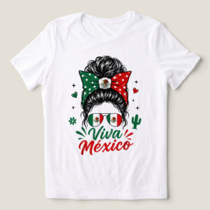 T-shirt En Tri-matière Vive Fille Mexique Drapeau Mexique Patriotique Mex
