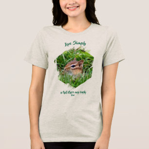 T-shirt En Tri-matière Vivez simplement mots inspirants Tamia