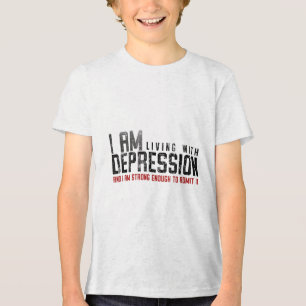 T-shirt En Tri-matière Vivre Avec La Dépression - L'Esprit Et La Santé Me