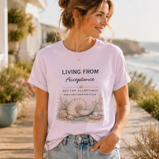 T-shirt En Tri-matière Vivre de l'Acceptation – Inspirant Chrétien