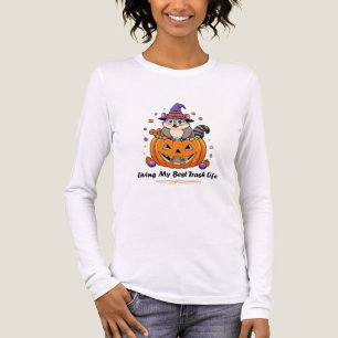 T-shirt En Tri-matière Vivre ma meilleure vie de poubelle Halloween Oposs