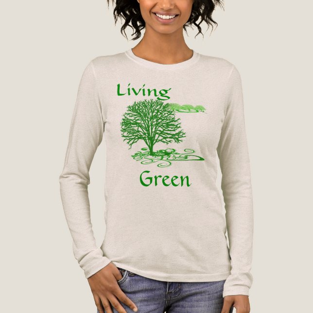 T-shirt En Tri-matière Vivre Vert (Recto)