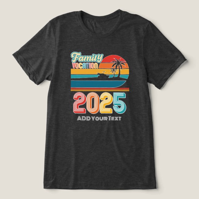 T-shirt En Tri-matière Vocation familiale personnalisée (Design Recto)