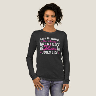 T-shirt En Tri-matière Voici à quoi ressemble la maman la plus grande du 