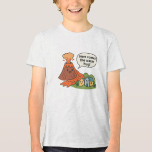 T-shirt En Tri-matière Voici le Warm Hug ! Humour du volcan