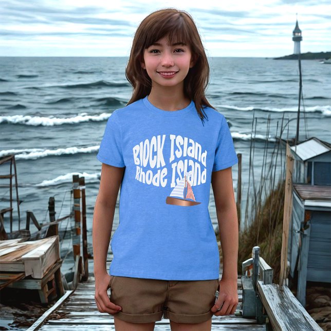 T-shirt En Tri-matière Voile de Block Island (Créateur téléchargé)
