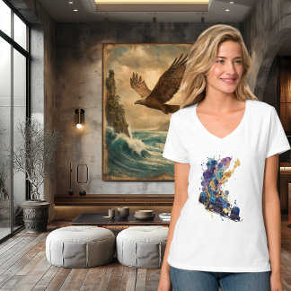 T-shirt En Tri-matière Voiture de course à formule abstraite | Encre flui
