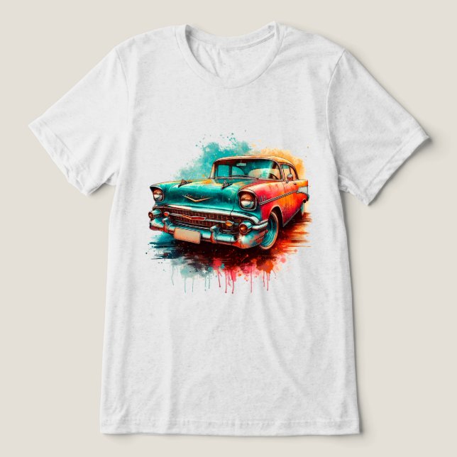T-shirt En Tri-matière Voiture des années 60 (Design Recto)