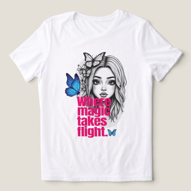 T-shirt En Tri-matière Vol enchanté (Design Recto)