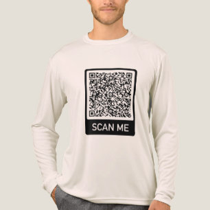 T-shirt En Tri-matière Vos informations d'analyse de code QR Personnalisé