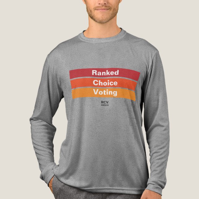 T-shirt En Tri-matière Vote à Choix Classé 3 Bandes (Recto)