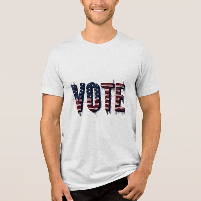 T-shirt En Tri-matière Vote Élection américaine 2024 (Recto)