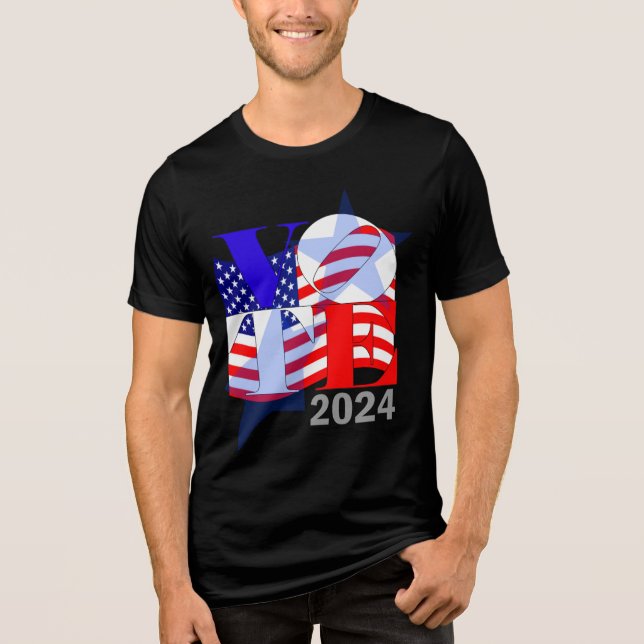 T-shirt En Tri-matière voter est un acte d'amour (Recto)