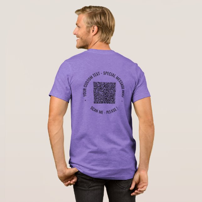 T-shirt En Tri-matière Votre code QR et votre texte personnalisé Personna (Évier)