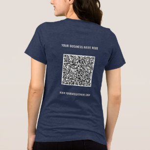 T-shirt En Tri-matière Votre code QR et votre texte personnalisé pour la
