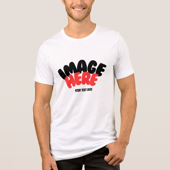 T-shirt En Tri-matière Votre image ou logo et texte personnalisé (Recto)