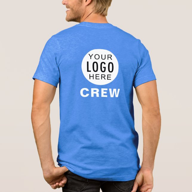 T-shirt En Tri-matière Votre logo d'entreprise Employé personnalisé (Verso)