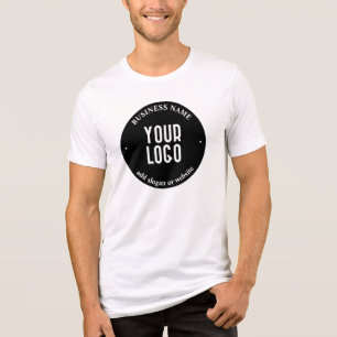 T-shirt En Tri-matière Votre texte et votre logo téléchargé Noir et bla