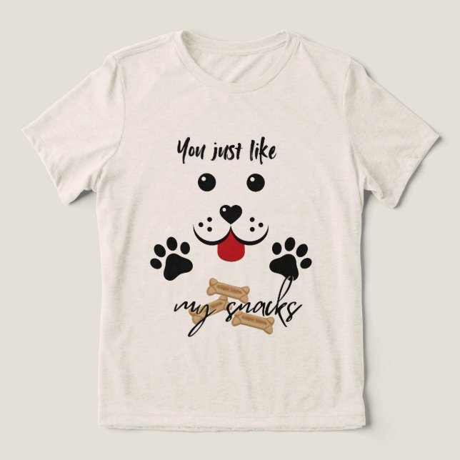 T-shirt En Tri-matière Vous aimez mes snacks (Design Recto)