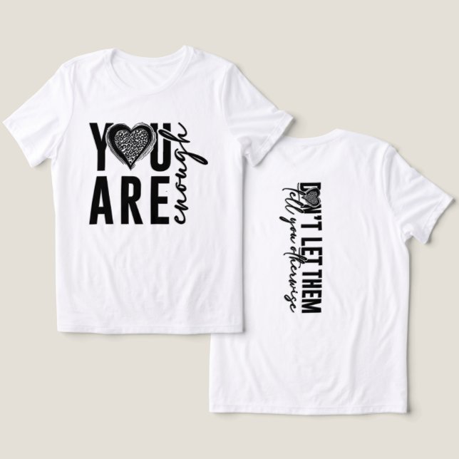 T-shirt En Tri-matière Vous Êtes Suffisant (Design Recto & Verso)