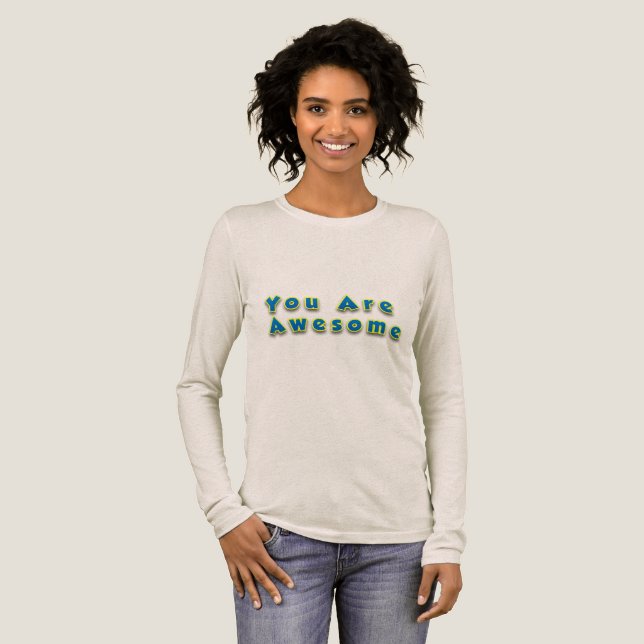 T-shirt En Tri-matière Vous êtes un message génial (Recto complet)