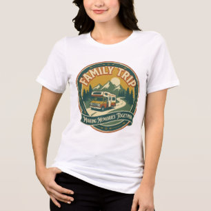 T-shirt En Tri-matière Voyage en famille créant des souvenirs ensemble Vi