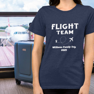 T-shirt En Tri-matière Voyage Équipe de vol Famille Vacances Enterrement 
