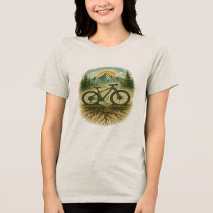 T-shirt En Tri-matière VTT Art pour les amoureux de la nature et les rand