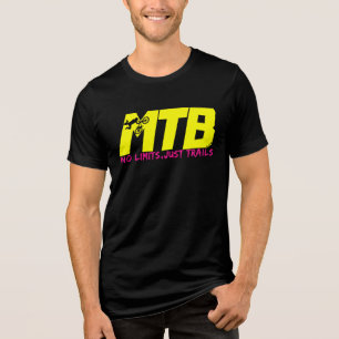 T-shirt En Tri-matière VTT No Limites Seulement Trails Mountain Bike Desi