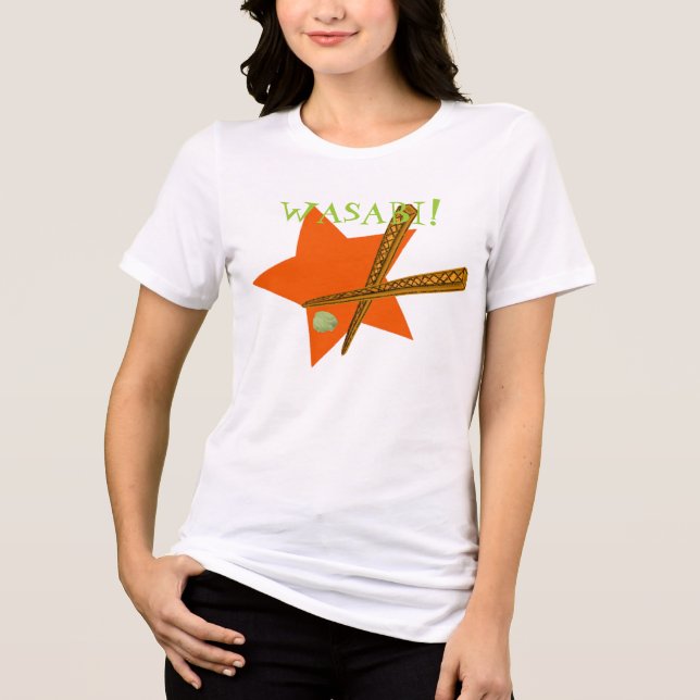 T-SHIRT  EN TRI-MATIÈRE WASABI! (Recto)