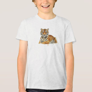 T-shirt En Tri-matière Watercolor Tiger Illustration – Majestic Wildlife