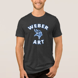 T-shirt En Tri-matière Weber Art (lettres blanches/contour bleu)