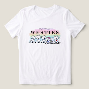 T-shirt En Tri-matière Westies KiniArt