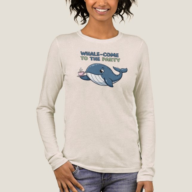 T-shirt En Tri-matière Whale-Come to the Party (Recto)