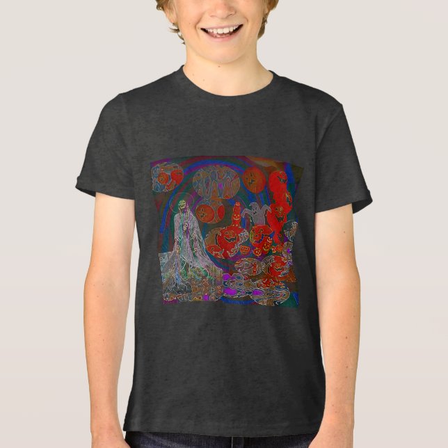 T-shirt En Tri-matière Whimsical Halloween Dreams (Recto)