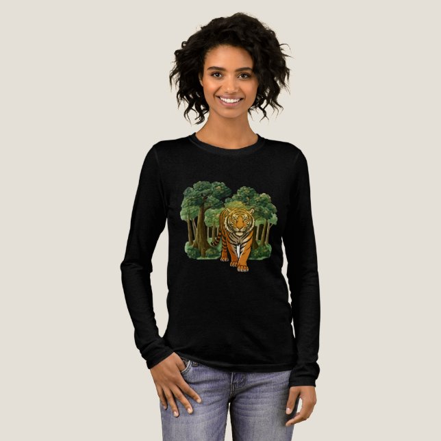 T-shirt En Tri-matière “Wild Jungle Tiger – Nature-Inspired Magnetic Fram (Recto complet)