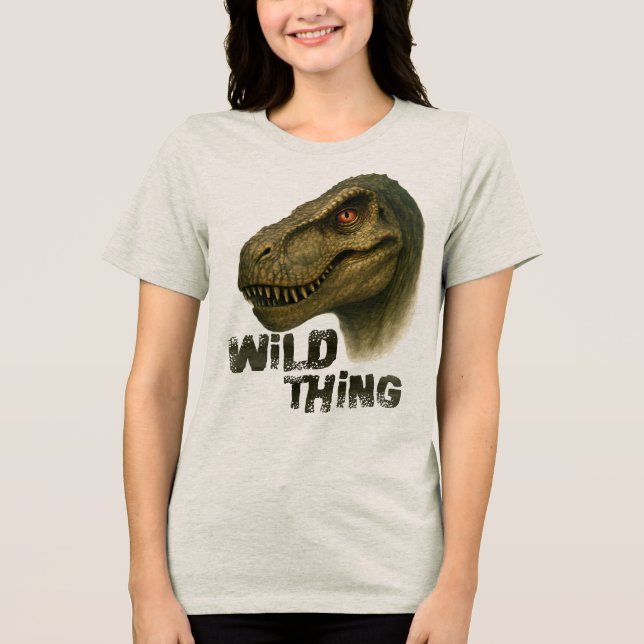 T-shirt En Tri-matière Wild Thing -conception de Maaya_Prints, Femmes (Recto)